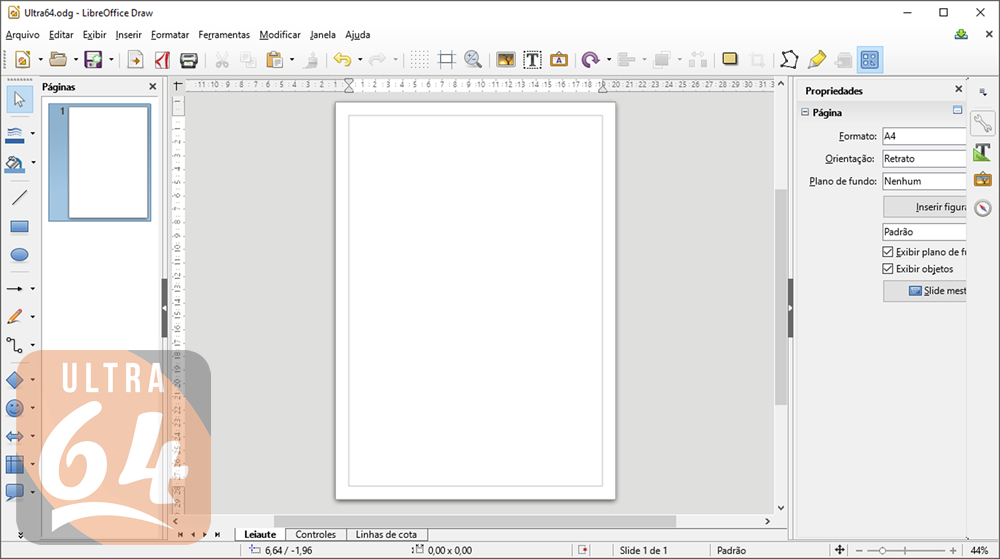 Como inserir imagens dentro de formas no LibreOffice Draw